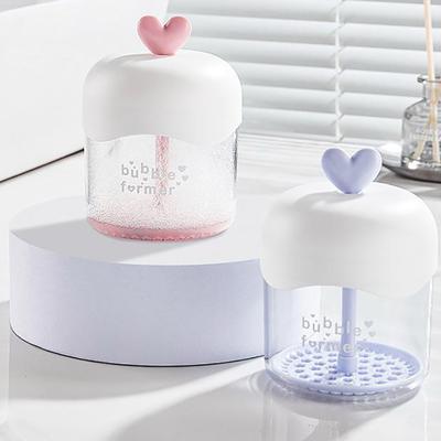 Tragbarer Gesichtsreiniger, Duschbad, Shampoo-Gel, Schaummaschine, Blasenpresse, Schäumergerät, Reinigungsschaumbecher, Werkzeug zum Entfernen von Make-up