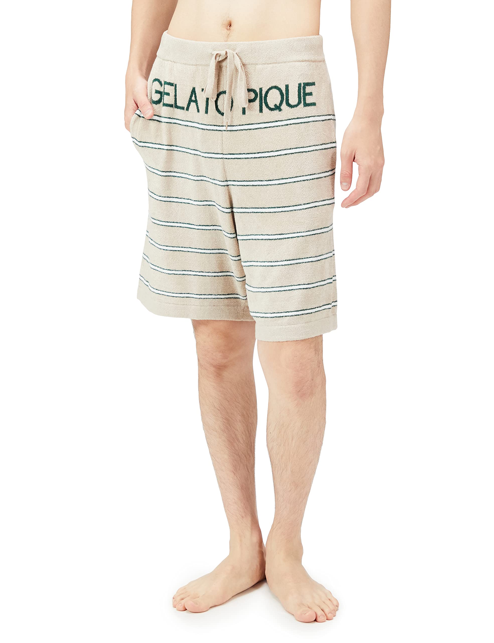 

Gelato Pique HOMME Smoothie Light Striped Shorts PMNP224910 BEG M Men s