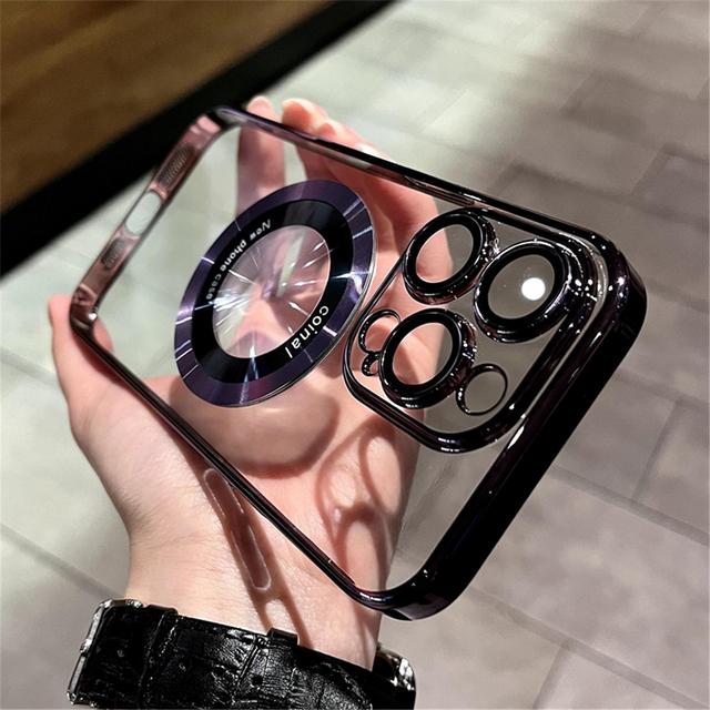 

Роскошный магнитный прозрачный чехол для Magsafe с беспроводной зарядкой для Iphone 14 Pro Max Plus 12 13, жесткий защитный чехол для ПК For iPhone 14 ProMax