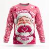 Autumn Winter Christmas Long Sleeved T-shirt Snowman Print Cotton Comfort Tees Funny Xmas Festival Party Top Casual Gift for Men