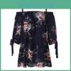 Vielseitige Mode Damen Übergröße Blumenprint Kaltes Oberteil Camisole Für Den Täglichen Gebrauch