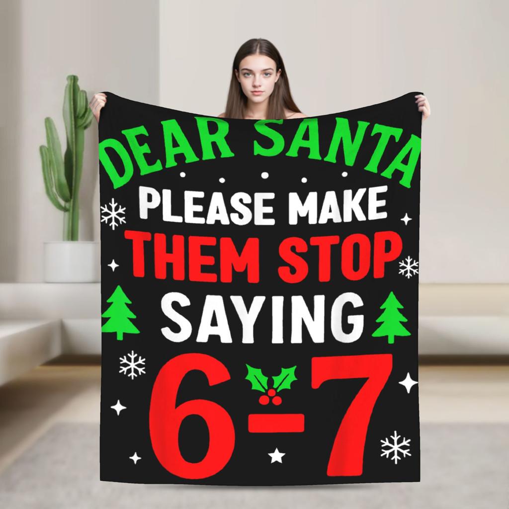 Dankbar für Sechs Sieben 6 7 Meme 67 Thanksgiving Truthahn Flanelldecken Winter Warm Weiche Überwurfdecke Schlafzimmer Bettüberwurf