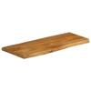 VidaXL Dessus de table 100x40x2,5 cm bord vivant bois massif manguier 370756