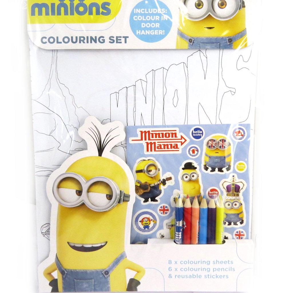 Minions [M8325] - Set coloriage poster 'Minions' (21x19)