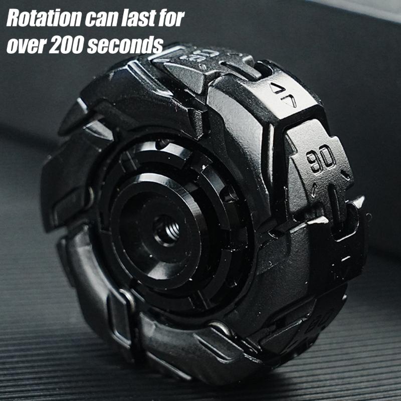 Durable Metal Focusing Enhancing Spinner with Black Rotation Portable Desk Companion for Adults