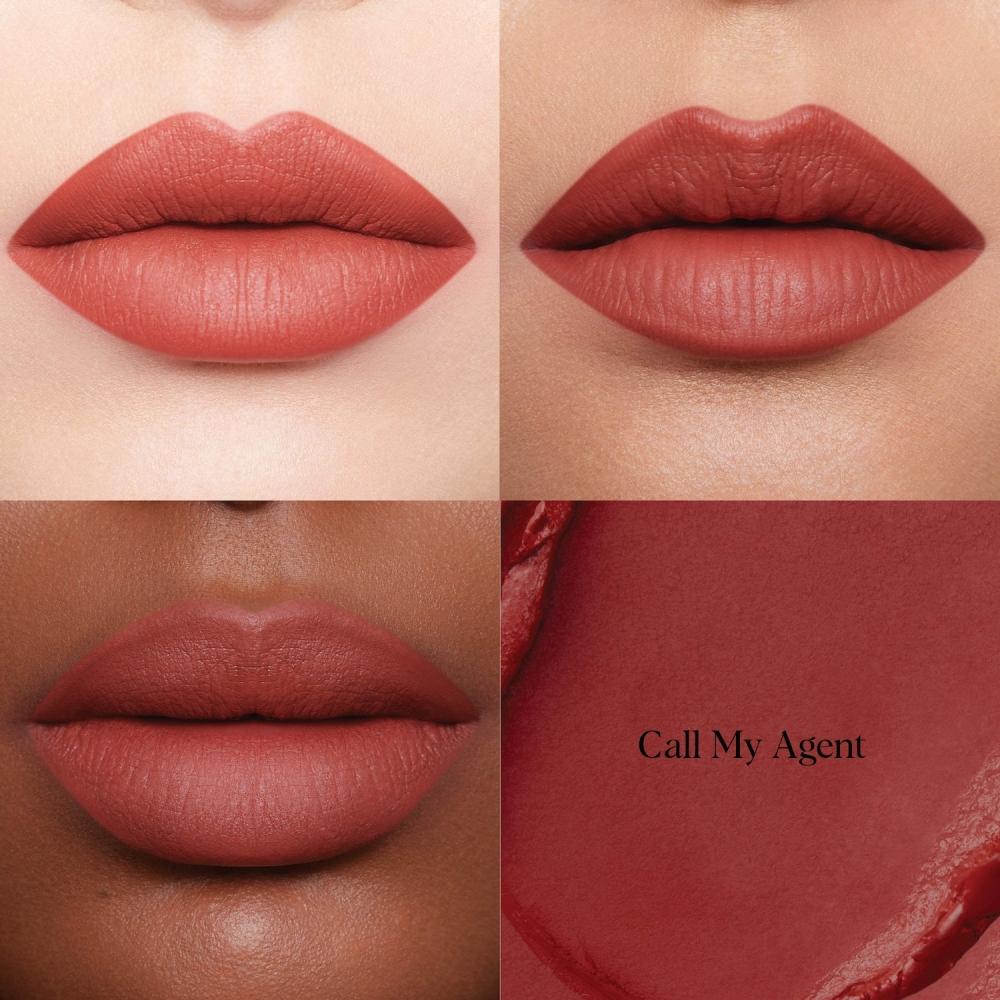 Hung Vanngo Beauty CreaMy Matte Lipstick 0.13oz 3.8g Call My Agent Deep Peach Brown