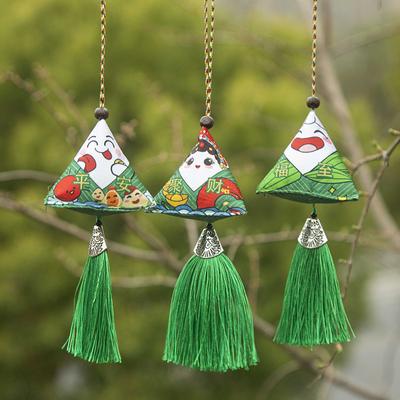 Festival dračích lodí Pelyněk Zongzi Sáček Emodži Sáček Repelent proti komárům Mini Trojúhelníkový Zongzi Sáček Dárkový přívěsek k aktivitě