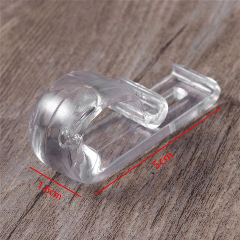 A25F-80Pcs Curtain Clear P Clips Hook,Roller Blind Clips Child Safety Chain Cord P Clip Hooks