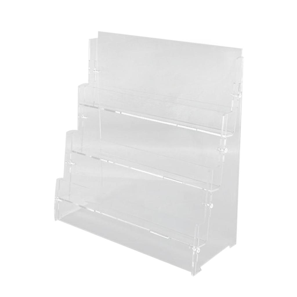 Acrylic Card Display Rack Lightweight Collection Riser Shelf Desk Organizer for Home Shop