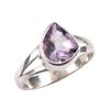 Natural Pink Amethyst Gemstone Handmade 925 Solid Silver Jewelry Ring S.7 r6G61