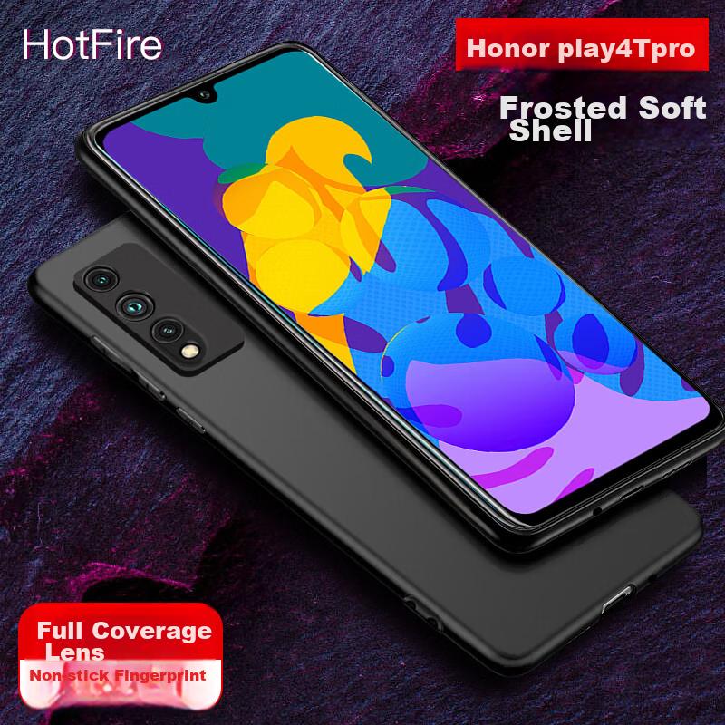 HotFire Phone Case for Honor Play4T Pro, Honor Play4T Pro Protective Cover, Full Protection Anti-Drop Frosted Soft