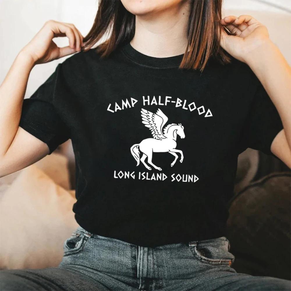 Camp Half Blood T Shirts Percy Jackson Tshirts Unisex Short Sleeve Graphic Tees Vintage ONeck Tshirt Unisex Women Magical Gifts