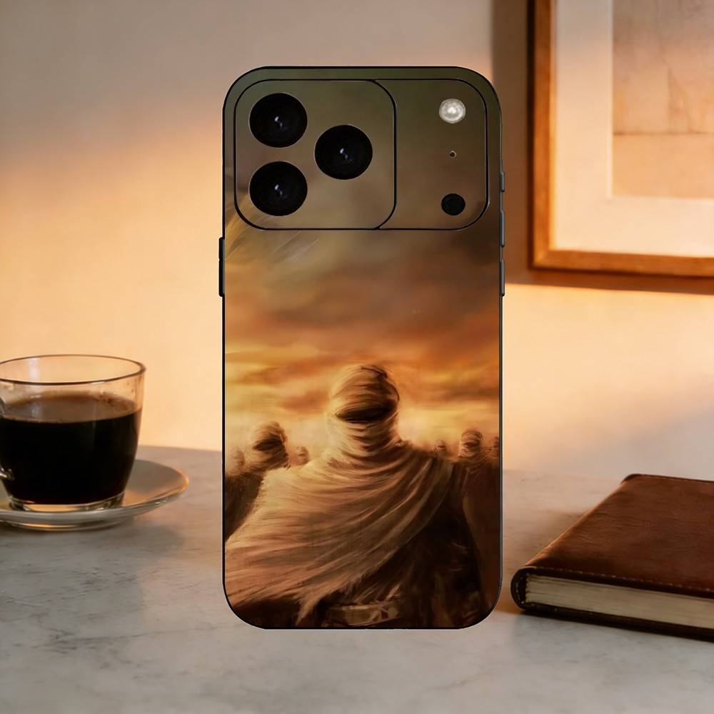 S-Shia Ali I-Imam Hussain Phone Case For iPhone 17, 16,15,14,13,12,11 Plus,Pro Max, Others Soft Black Cover iPhone13