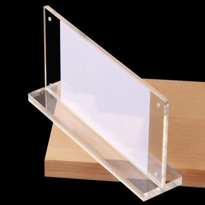 Magnetic Acrylic T-Shape Table Sign Holder