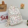 Schoolbag floral Mori schoolbag female Korean version junior high school student large capacity backpack versatile college student versatile travel 