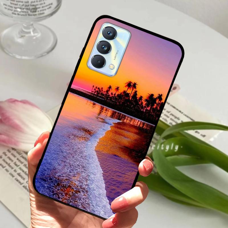 For cover Realme GT Master Case Edition Animal Cartoon Soft Silicone Funda for Realme GT Master Explorer Phone Cover Black Coque