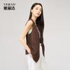 Commuting temperament, collarless suit, vest for women this year, simple temperament, casual waist cinched vest