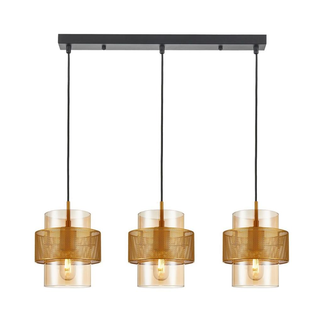 Lampa wisząca Vinoti PND-22132-3S-GD-AMB Italux