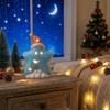 Warm Ambient Star Night Light Ceramic Material Table Ornament Festive Ceramic Lamp  Interior Spaces
