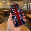 Flag Union Jack British UK Black Soft Cover Phone Case For iPhone 17,16,15,14,13,12,11,Pro,Max,Plus