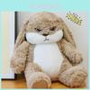 Fluffy Bunny Plush Toy Pillow Stuffed Animal Cute Birthday Gift For Girls 30-60cm