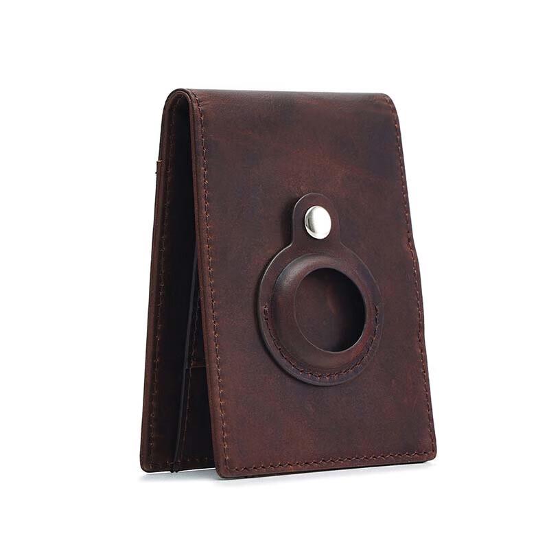 

Huanaheim K159 Men s Retro Leather Tracker Card Wallet One Size
