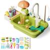 1 Set Dishwasher Degrees Toys Rich Accessories 90 Cartoon Rotating Faucet Circulation Fun Water Hands-on Ability