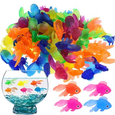 Simulation Goldfisch Bunt Kunststoff Haushalt Dekor Ornamente für Wohnzimmer Tischplatte Niedlich Schreibtisch Fischbehälter Dekoration TMZ