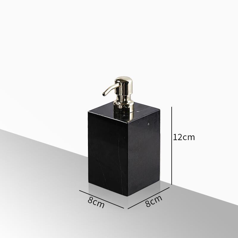 Creative Square Marble Lotion Bottle Hotel Bathroom Shampoo Refill Bottle Household Shower Gel Soap Dispenser Bathroom Accessory