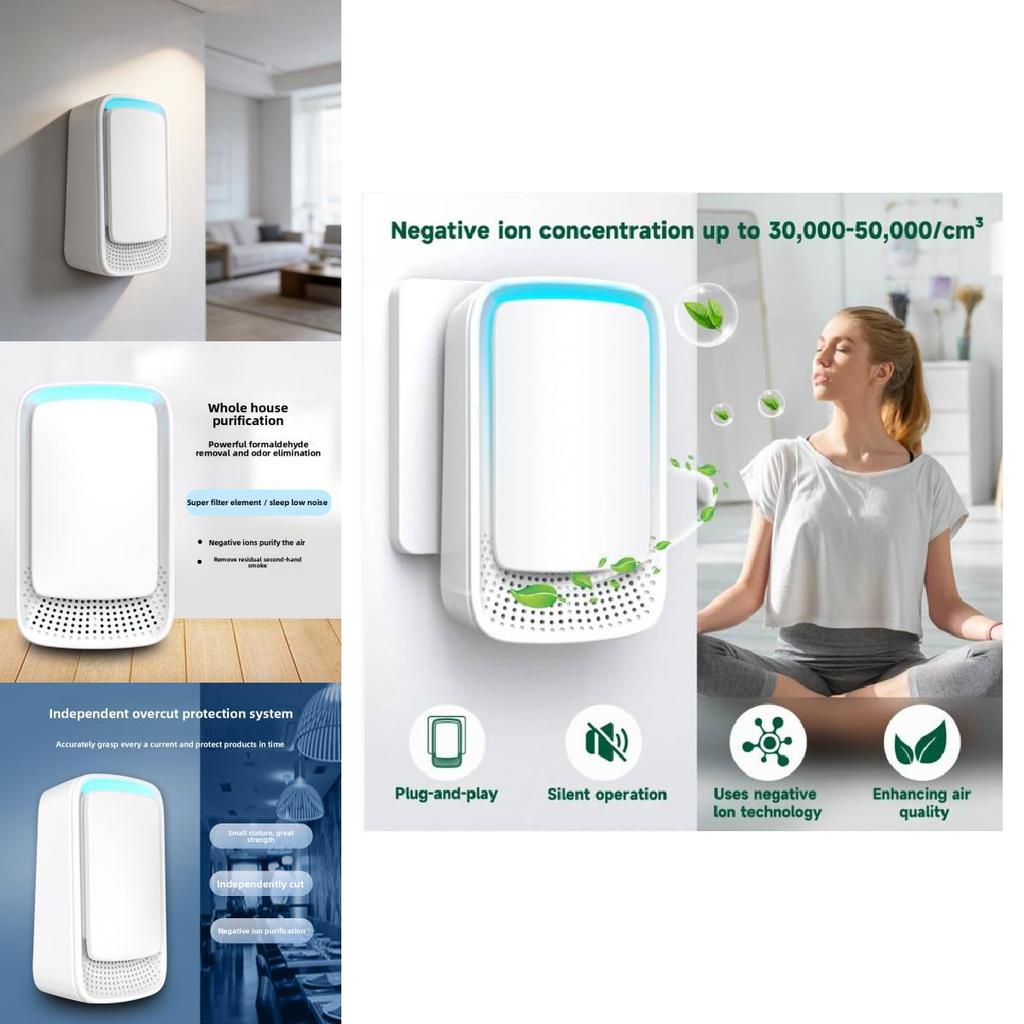 Indoor Air Cleaner With Ion Technology For Allergens And Pet Odors In Office And Home Use