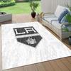 Los Angeles Kings Flannel Pattern Square Carpet,Area Rug,Carpet Rug for Living Room Bedroom Sofa Playroom Decor,Non-slip Floor Mat