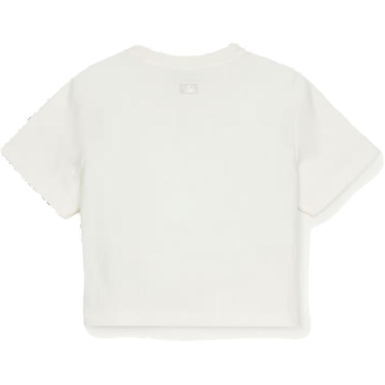 New MLB New York Yankees T Shirt Women's White 3FTSM0153-50IVS