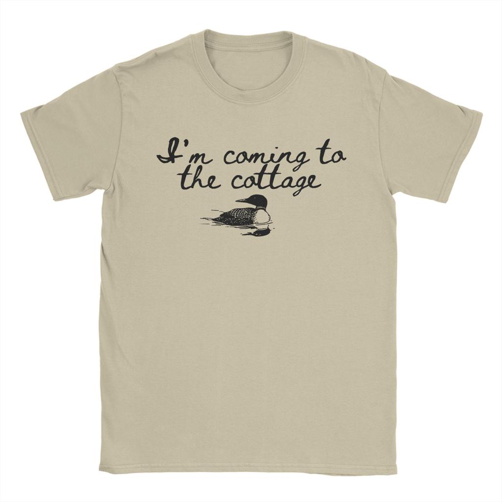 Vintage I Am Coming To the Cottage Heated Rivalry TShirt for Unisex Crew Neck Cotton T Shirts Short Sleeve Tees Summer Clothing