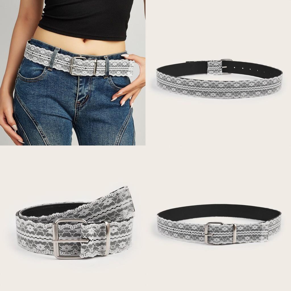 Simple Lace Flower And Element Design Casual Waist Belt For Fashion Women