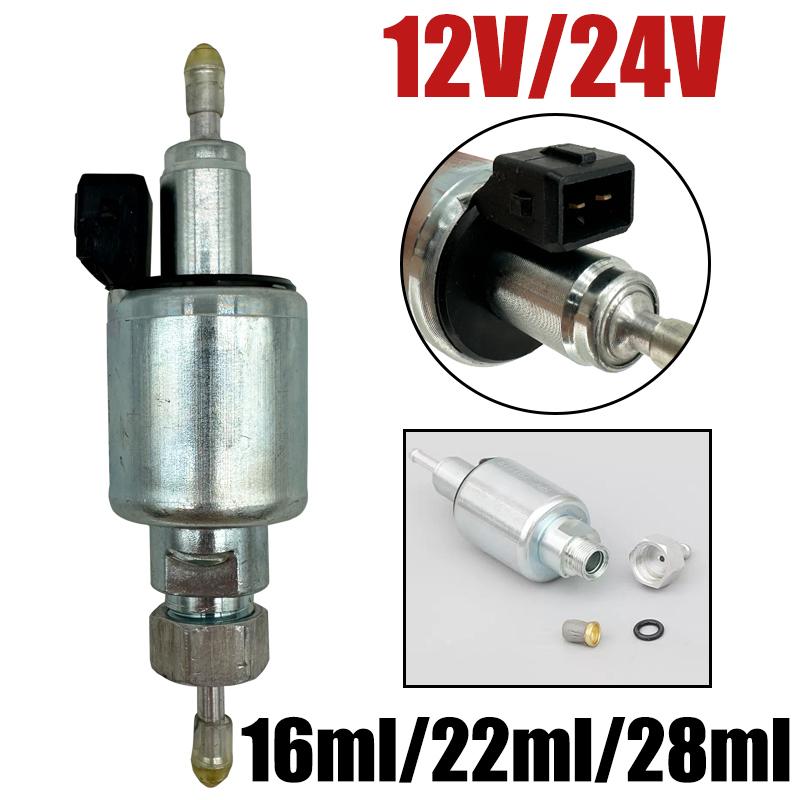 16ML 22ML 28ML 12V/24V Detachable Air Diesel Heater Oil Fuel Pump For Webasto Eberspacher Truck Parking Heater Pulse Meter Pump