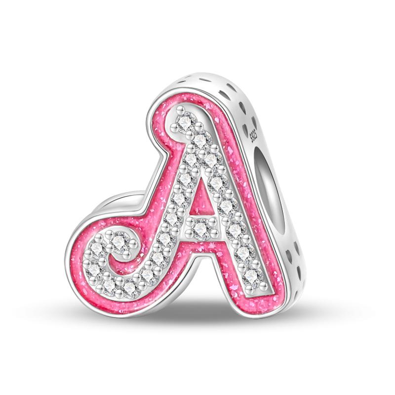 Charms Beads Copper Pink Perfume Bottle Letter Luminous Firefly Tarot Card Beads Fit Diy Bracelets Jewelry