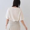 INDIVI New Colors Flare Sleeve Knit 12712452 Size 38 Knitwear/Sweater Available! [Elegant Lamé Material] Women's Off-White (003) (M)