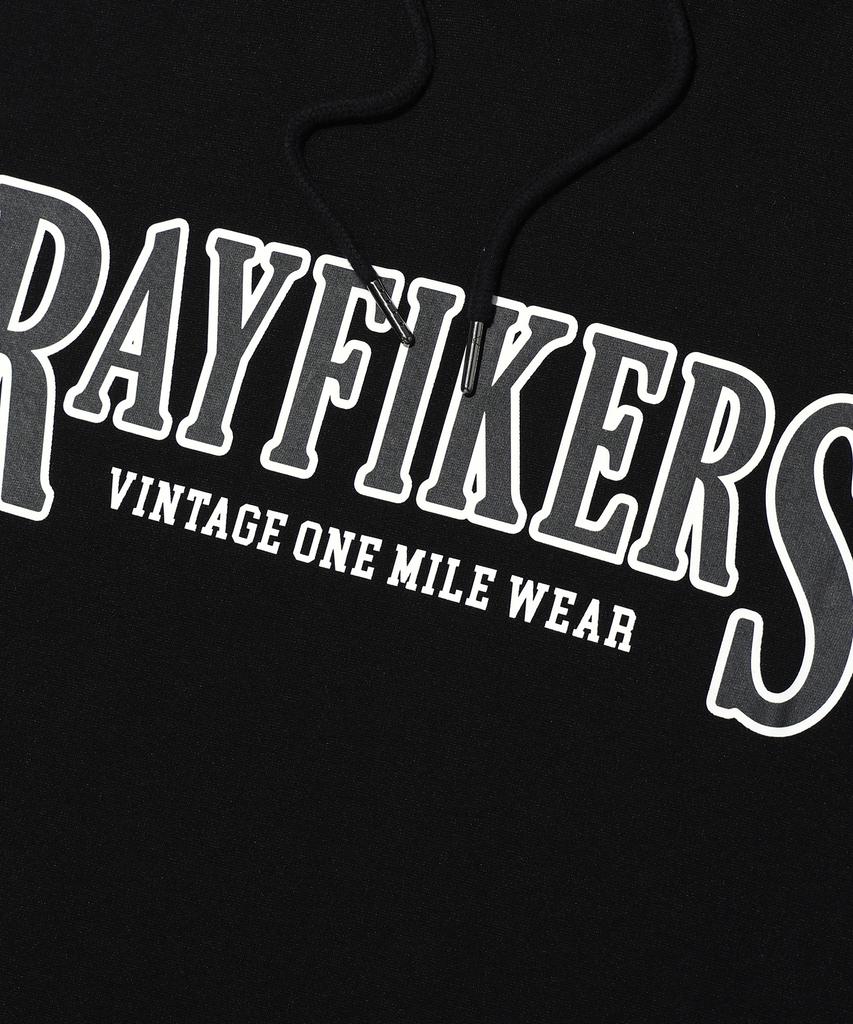 RAYFIKERS Logo Stitch Short Sleeve Hoodie Black (Mp7Tu430-076)