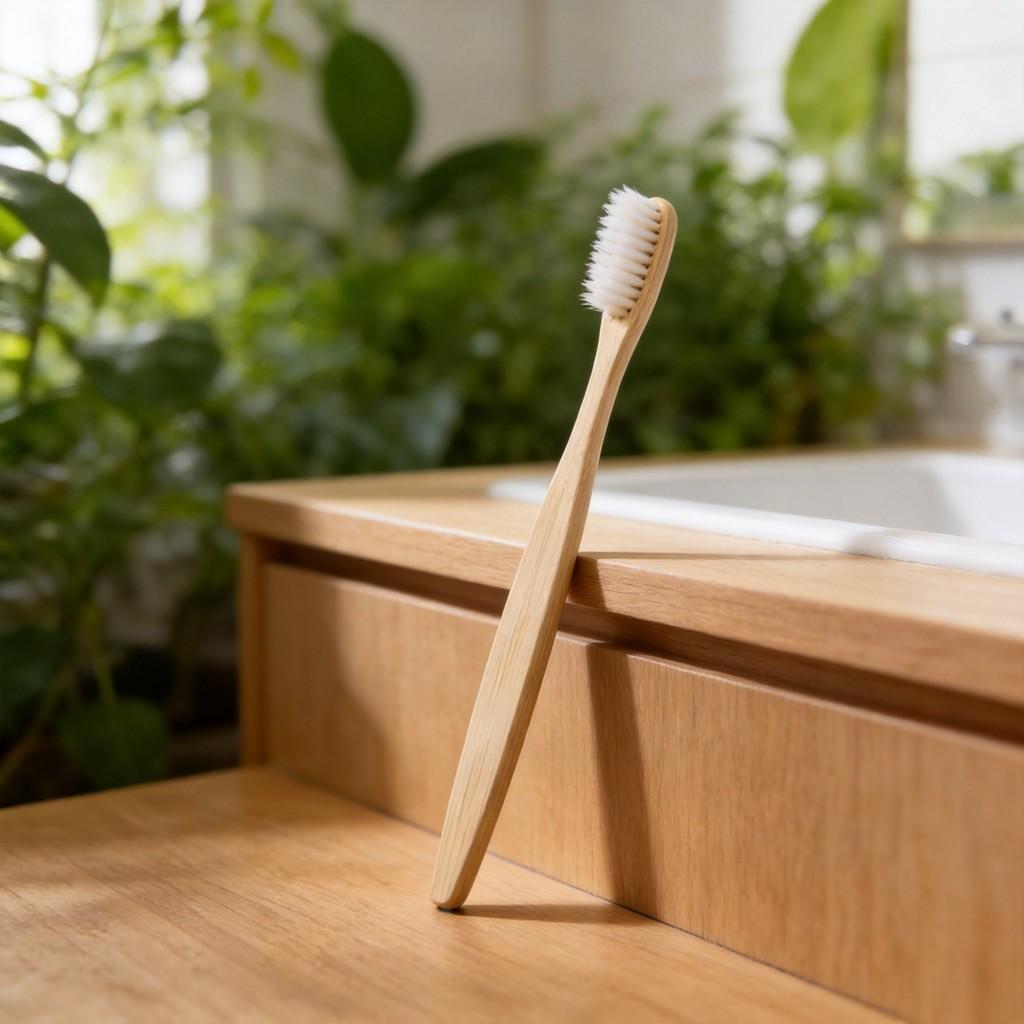 Ecofriendly Adult Bamboo Toothbrush With Soft Bristle For Hotel Stay And Daily Oral Care