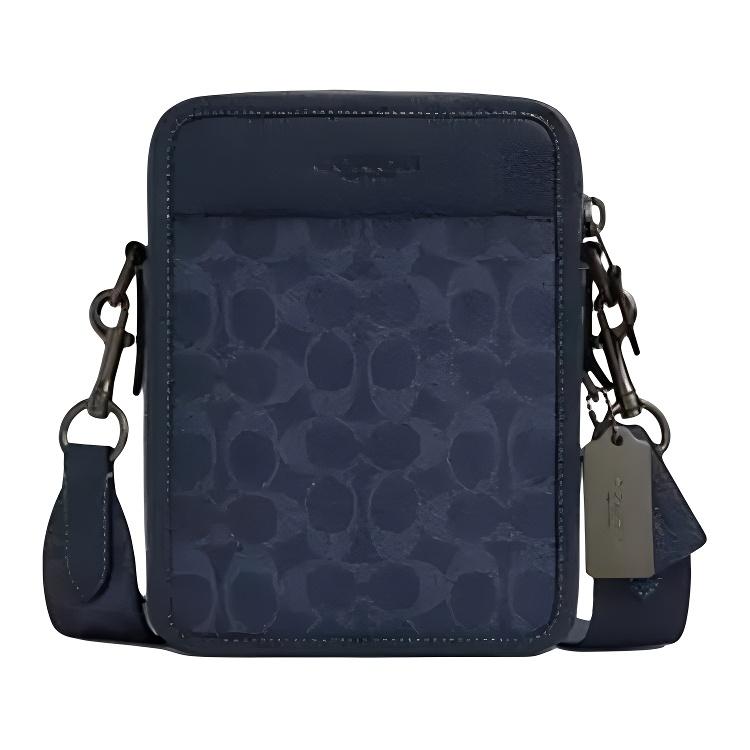 

Coach Sullivan 16 Classic Print Zipper Closure Leather Shoulder Bag Small Men shoulder bag Blue CW388-QBN2V Basic Set (Bag+Dust Bag)