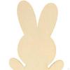 Unfinished Wooden Bunny Cutout Easter Cutouts, Ornament,Wood Slices Crafts for