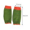 Soft Kid Winter Glove Half-finger Knit Color Matching Mitten for Winter Supplies