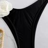 2Pcs/Set Women Sexy Bra High Tube 3D Flower Sling Bikini Set Top Bandeau Waist Briefs