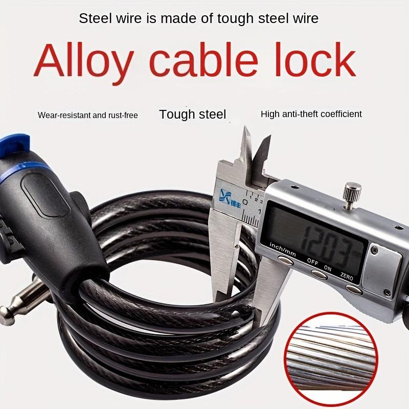 Heavy-Duty Stainless Steel Bike Lock Anti-Theft Chain for Mountain Electric Bicycles