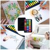 36 Watercolors Paint Set Kit with 1 * Brush Paintbrush/ 2 * Fountain Pen/ 1 * Pninting Book Art
