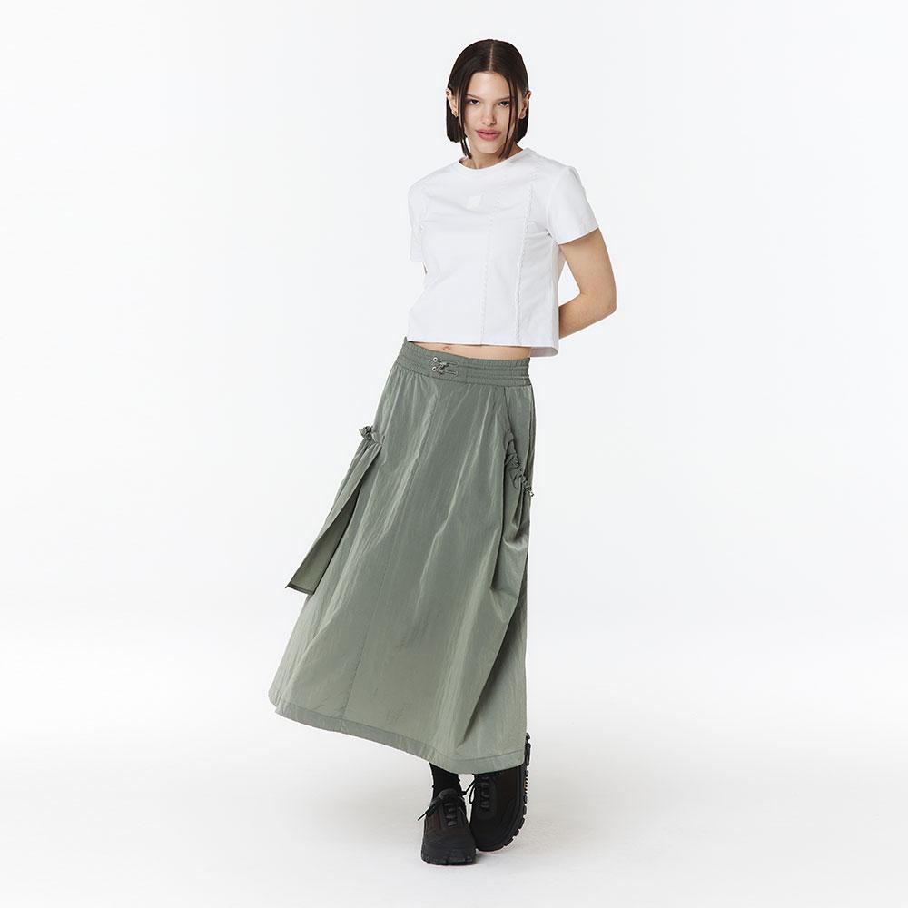 OFFROAD Women'S Asymmetrical Out-Pocket Skirt (Ash Olive)_5L41811