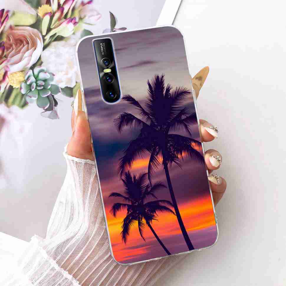 

For Vivo V15 Pro Casing Soft Silicone Colorful Butterfly Cover For Vivo V 15 V15 VivoV15 Pro Fundas Capa Full Protective Case Vivo V15 Pro