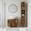 2 piece Bathroom Cabinet Set ARNHEM Smoked Oak
