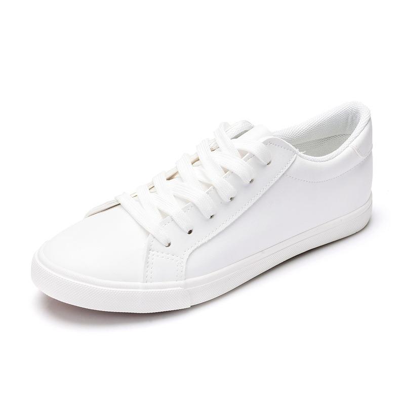 6 leather white shoes women's summer new waterproof low-top flat-bottom classic single shoes student leisure