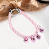 Pet Collar with Crisp Sound Bell Adjustable Chain Necklace Cat Dogs Comfortable To Wear Collar Pet